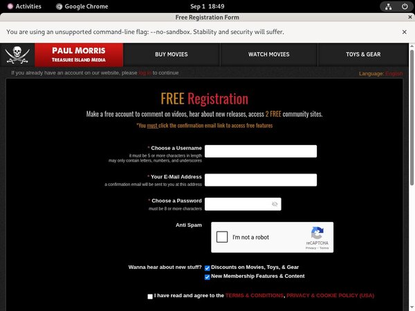 Active Members.treasureislandmedia.com Passwords