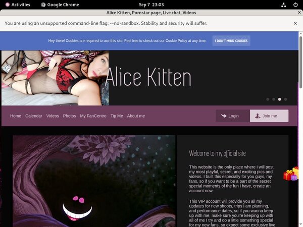 Alicekitten.modelcentro.com Porn Site