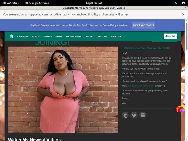 Black DD Mamba Free Members