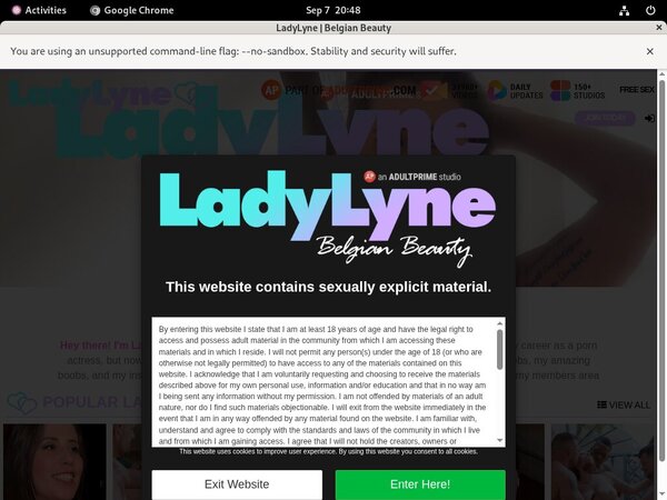 Create Lady Lyne Account