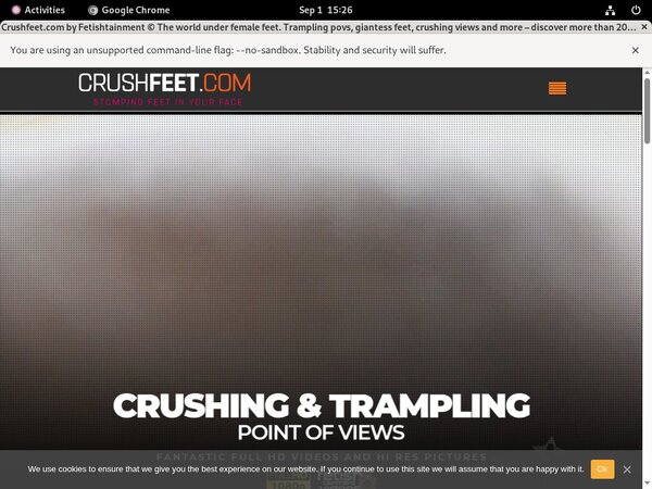 Crushfeet Paypal Discount