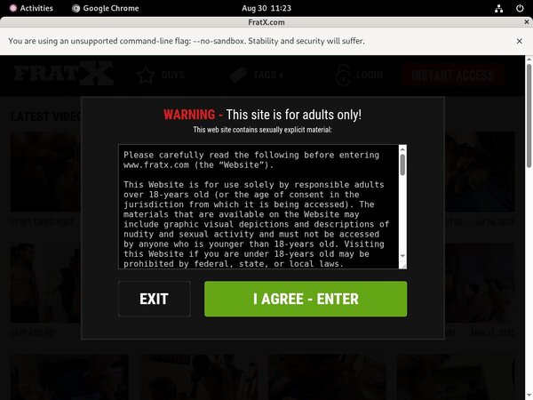 Fraternityx Working Accounts