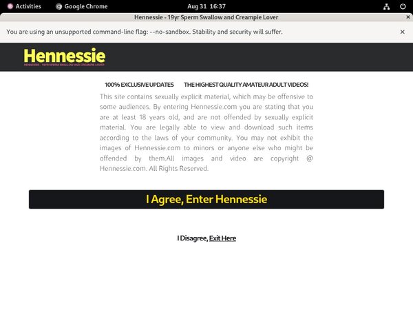 Hennessie.com Discount Off
