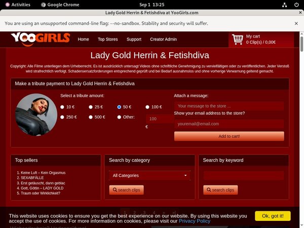 Lady Gold Fetishdiva Free Full