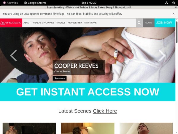 Login To Boys Smoking Free