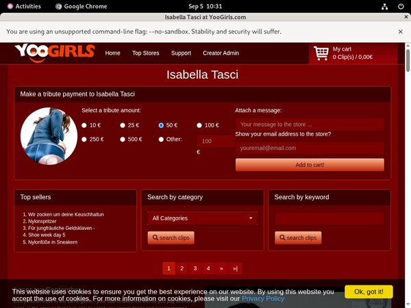 Login To IsabellaTasci For Free