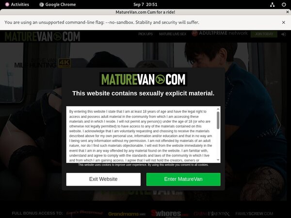 Maturevan.com Discounted Deal