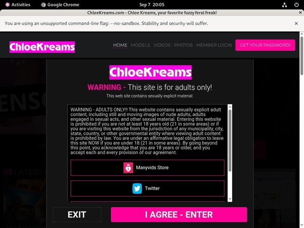 One Time Chloe Kreams Discount