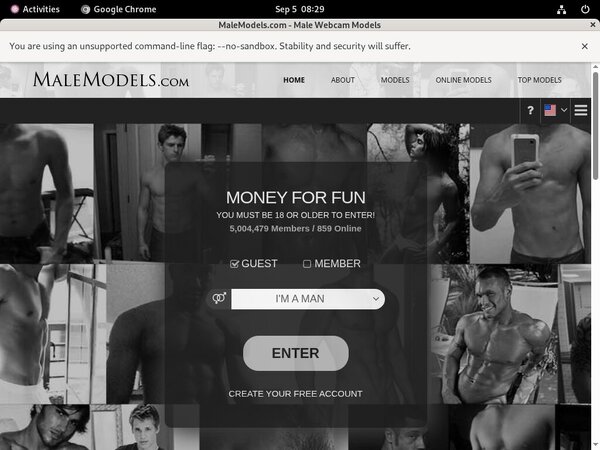 Password Male Models