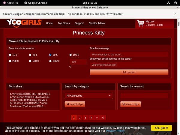 Princess Kitty Price