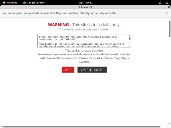 Submissive X Password Site