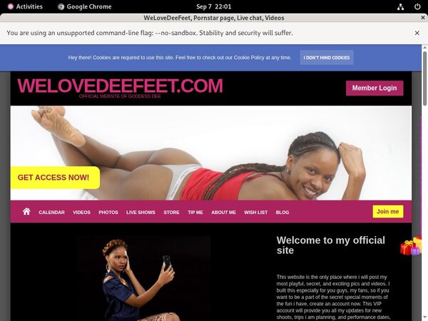 WeLoveDeeFeet Order Page