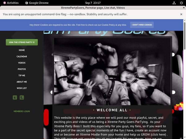 XtremePartyGoers Discount Registration