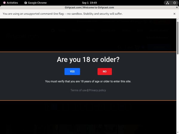GirlyCast.com Access