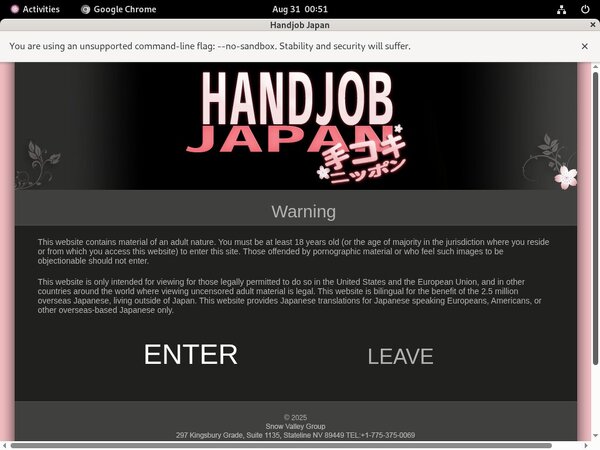New Free Handjob Japan Account